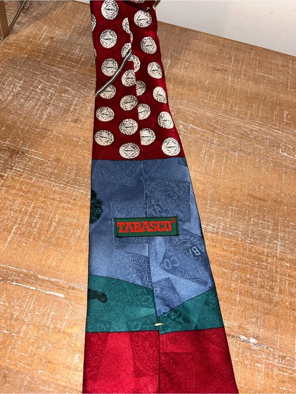 Tabasco Brand Hot Sauce Necktie Golfer Made In USA Mint